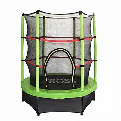 CROSS TRAMPOLINA SO SIETOU, ZELENOCIERNA, 140X140X160CM /91554/