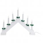 Vianočný svietnik Candle Bridge biela, 7 LED