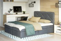 Futura KROSS čalúnená manželská posteľ 160 x 200 cm, ITAKA 50