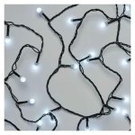 Emos Vianočná reťaz Cherry guľôčky 200 LED, 20m, časovač, studená biela D5AC03