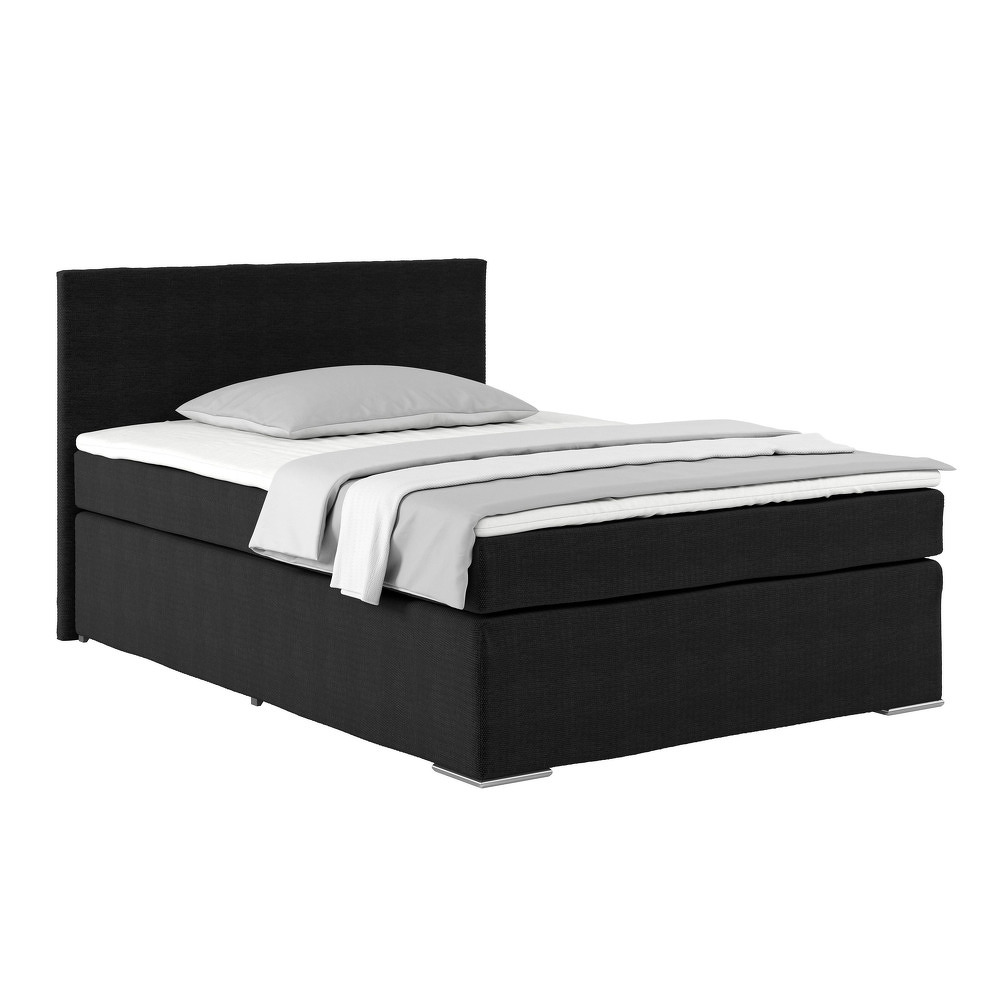 Posteľ Boxspring Nero Pl: 140 200cm, Čierna 